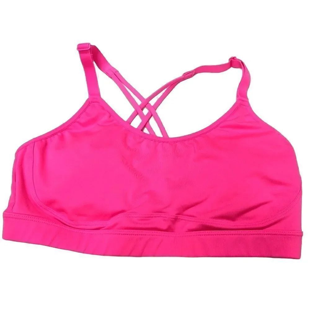 MARIKA TEK LADIES SZ SMALL PINK SPORTS BRA W\PADS